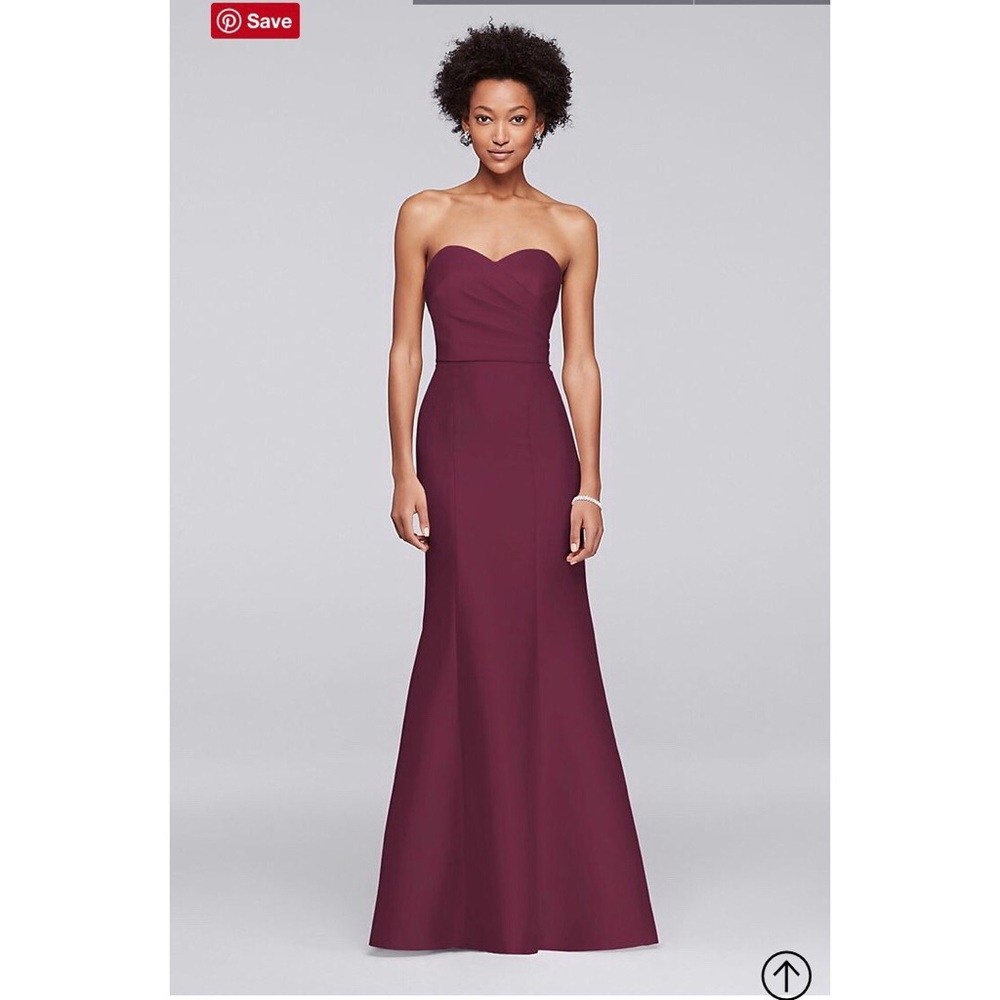 Structured Mikado Strapless Bridesmaid Dress💃🏻🍷